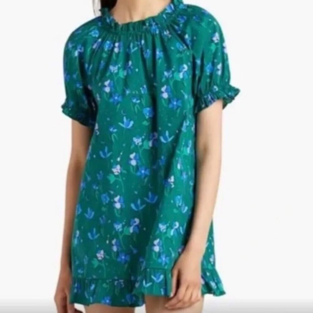 Hill House Katherine The Nap Dress Medium Ruffle Floral Babydoll Flirty - Picture 3 of 7
